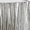 Echo Modern Nickel Drink Table, Side & End Table by Uttermost, 10.5" width x 22.75" height x 10.5" depth thumbnail 7