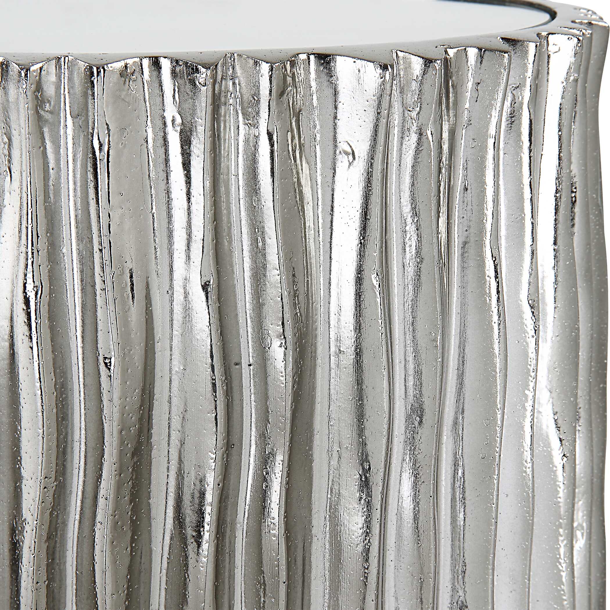 Echo Modern Nickel Drink Table large image 