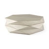 Arreto Natural Solid Wood Hexagonal Storage Coffee Table thumbnail 0