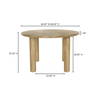 Milo Round Dining Table Oak, by Moe's Home, 48" width x 29.5" height x 48" depth thumbnail 8