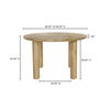 Milo Round Dining Table Oak thumbnail 7