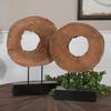 Ashlea Wooden Sculptures Set/2, Figurines & Statue by Uttermost, 15" width x 20.5" height x 3" depth thumbnail 3