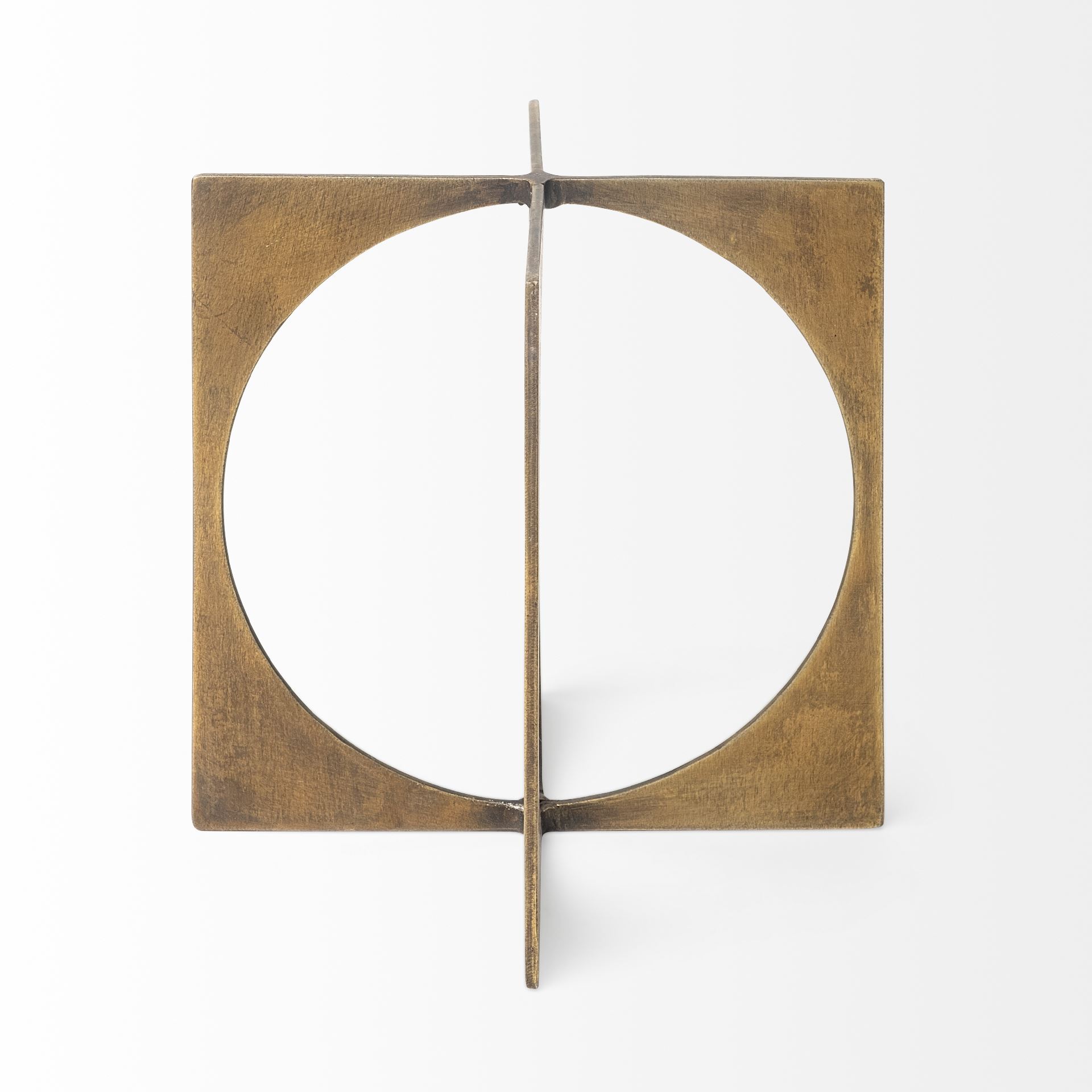 Lima I (Small) 6L x 6W Gold Geometric Decorative Object, by Mercana, 6" length x 6" width x 6" height View 4