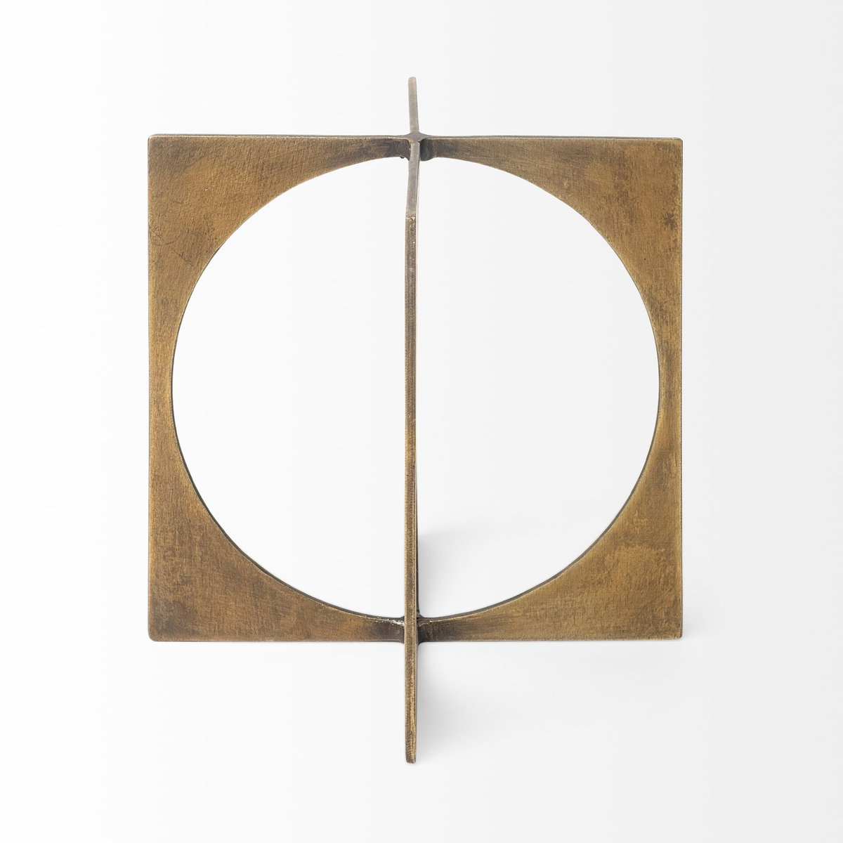 Lima I (Small) 6L x 6W Gold Geometric Decorative Object, by Mercana, 6" length x 6" width x 6" height View 4