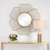 Blossom Gold Floral Mirror, by Uttermost, 42.75" width x 42.75" height x 3.25" depth thumbnail 2