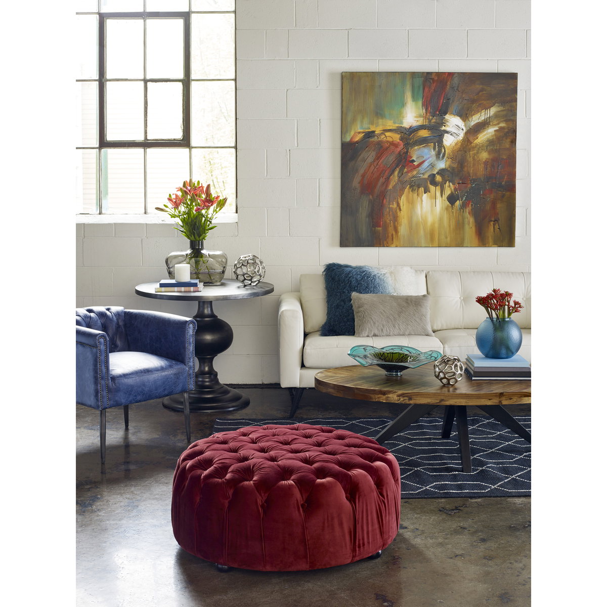 Lexie Dining Table Black, by Moe's Home, 35" width x 30" height x 35" depth View 5