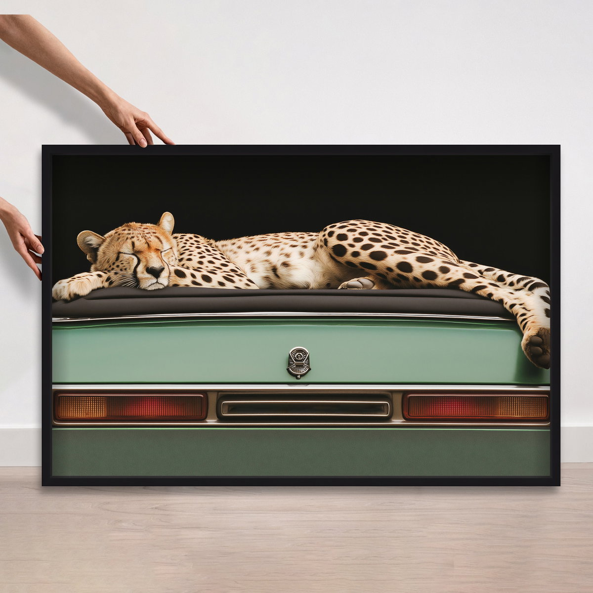 Sleepy Cadi Cheetah (No Embellishment), Art by Oliver Gal,  45x30 View 4