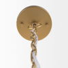Titus 1-Light Brass Finished Metal Disc Pendant thumbnail 3
