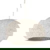 Theta 30.0 L x 30.0 W x 15.0 H White-Washed Beaded Chandelier thumbnail 0