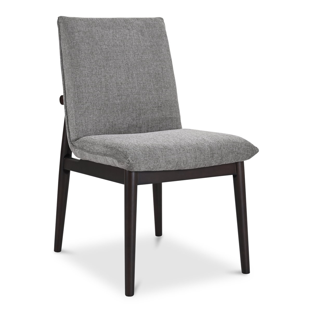Charlie Dining Chair Dark Grey – Set Of Two, by Moe's Home, 20.25" width x 35" height x 24.25" depth View 4