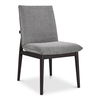 Charlie Dining Chair Dark Grey – Set Of Two, by Moe's Home, 20.25" width x 35" height x 24.25" depth thumbnail 4