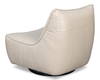 Kennett Swivel Chair Crystal White Leath, by Sarreid, 3' length x 2'9" width x 2'9" height thumbnail 10