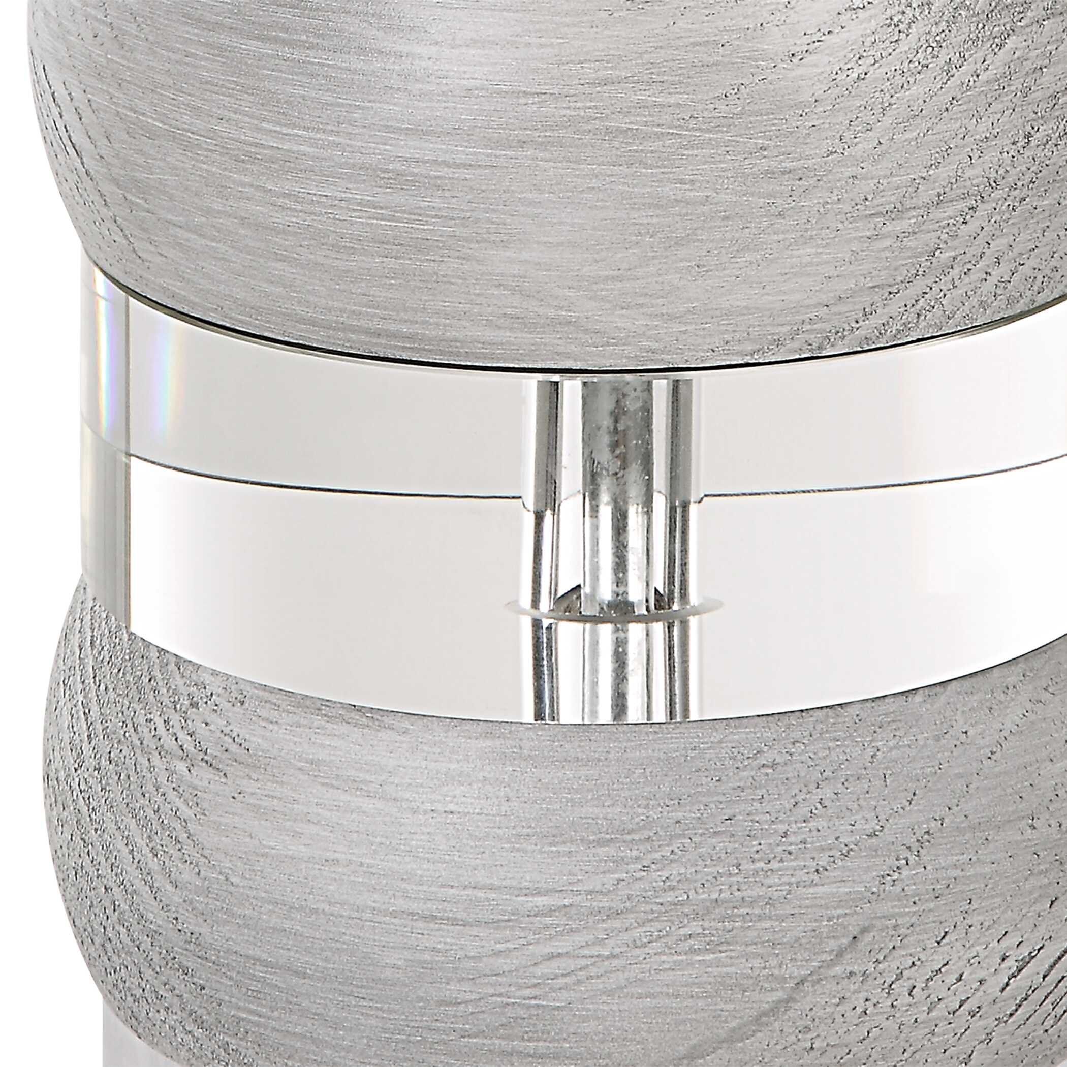 Band Together Crystal & Wood Table Lamp, by Uttermost, 16" width x 28" height x 16" depth View 7