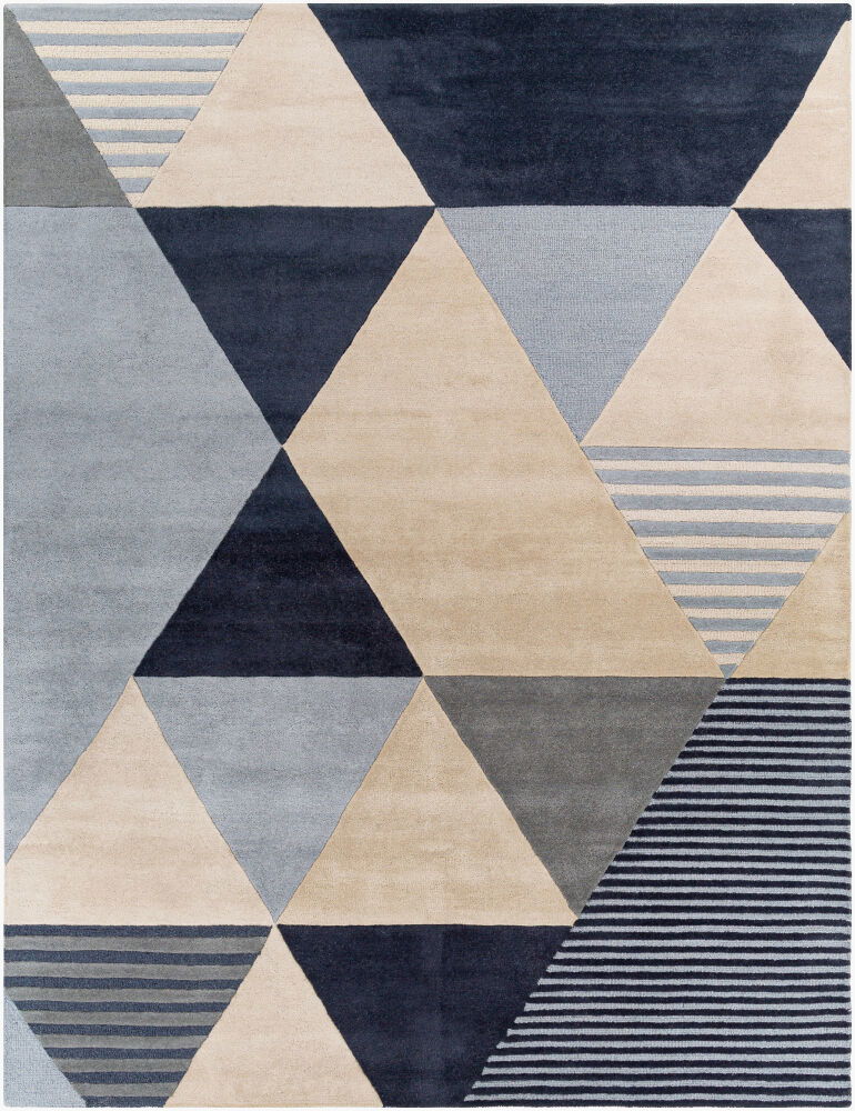 Kennedy Handmade Rug, by Surya, 1'6" length x 1'6" width