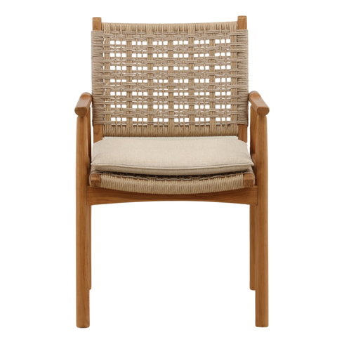 Alea Outdoor Dining Chair Set of 2 Natural