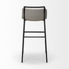 Kavalan 37.5' Total Height Beige Upholstered Seat Gray Metal Frame Bar Stool thumbnail 4