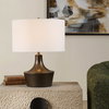 Paseo Bronze Table Lamp, by Uttermost, 17" width x 21.75" height x 17" depth thumbnail 2
