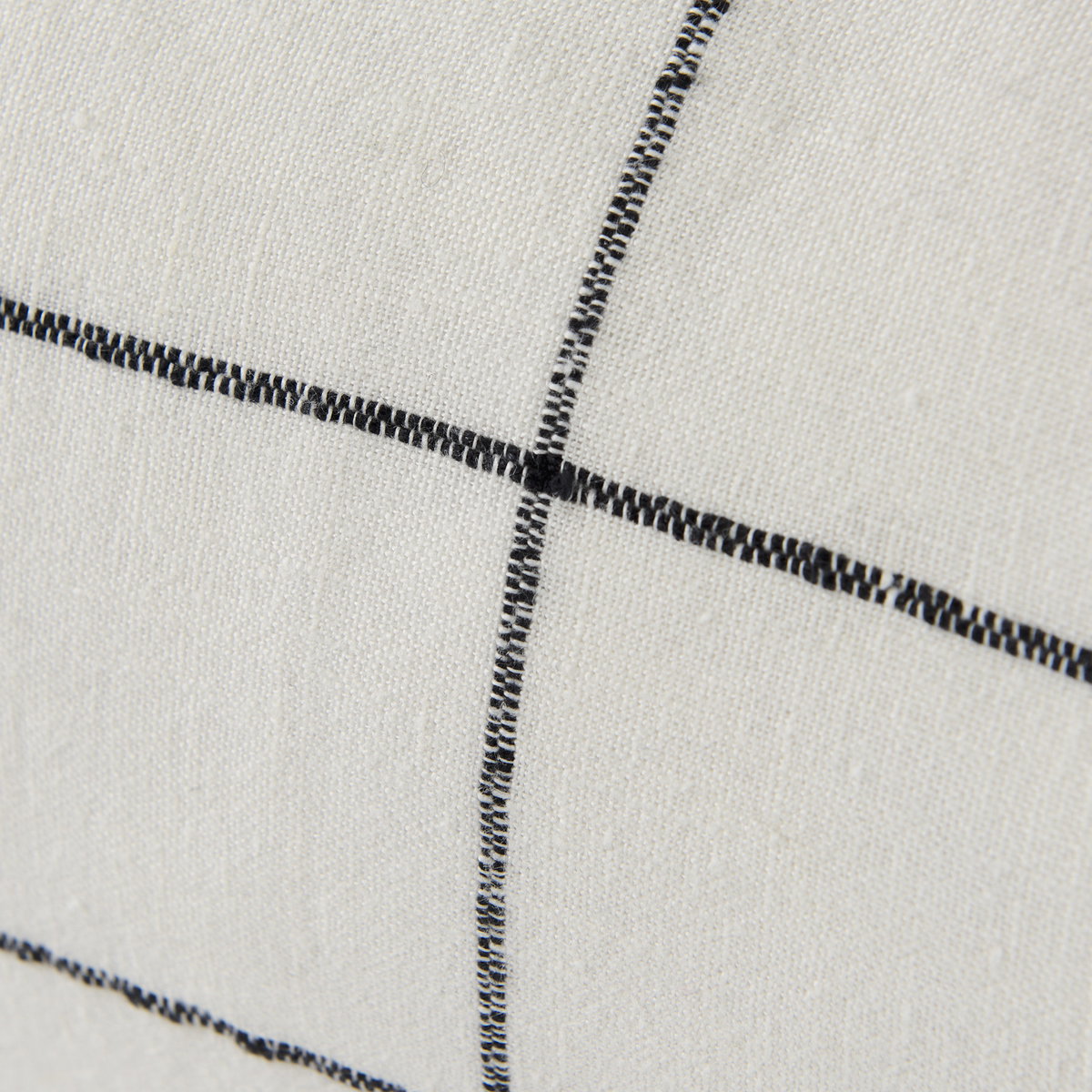 Suzanne 14x26 White/Black Square Pattern Decorative Pillow Cover, by Mercana, 14" length x 26" width x 0.2" height View 10