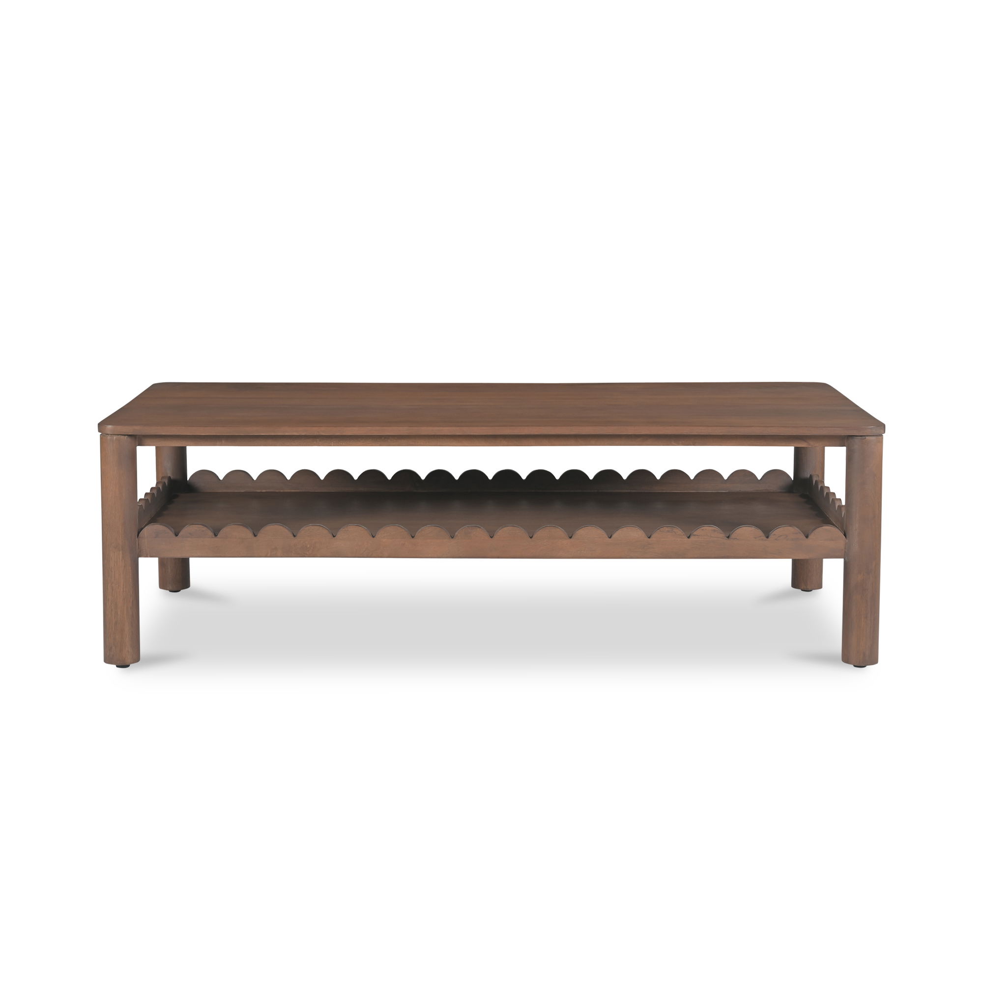 Wiley Coffee Table Vintage Brown, by Moe's Home, 52" width x 16" height x 25.5" depth View 1