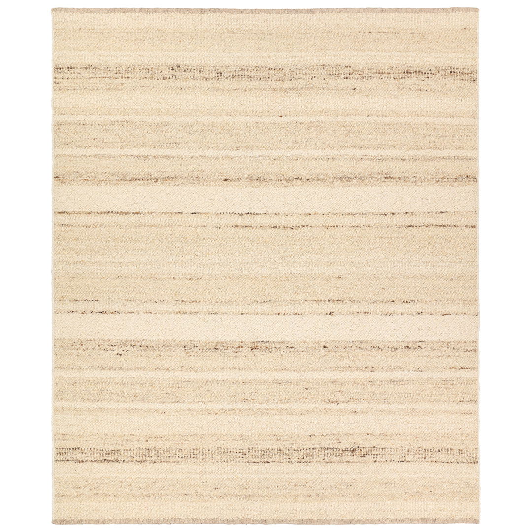 Jaipur Living Sollus LEO10 Handmade Stripes Tan and Taupe Area Rug (5'x8') large image 