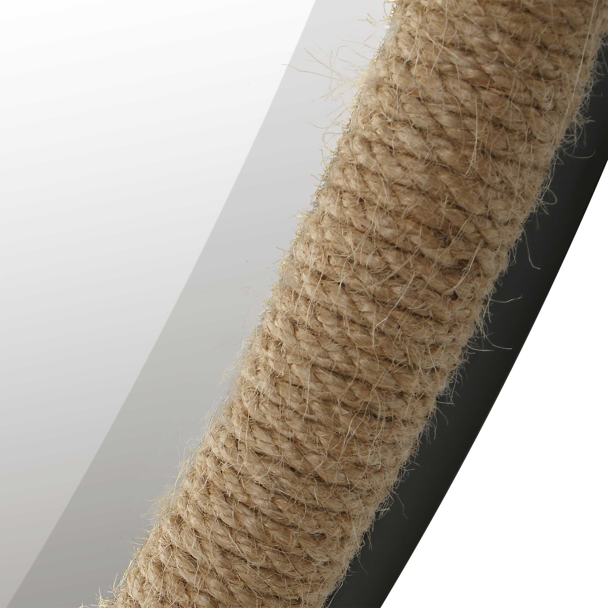 Ranchero Natural Rope Round Mirror, by Uttermost, 42.5" width x 42.5" height x 2.12" depth View 6