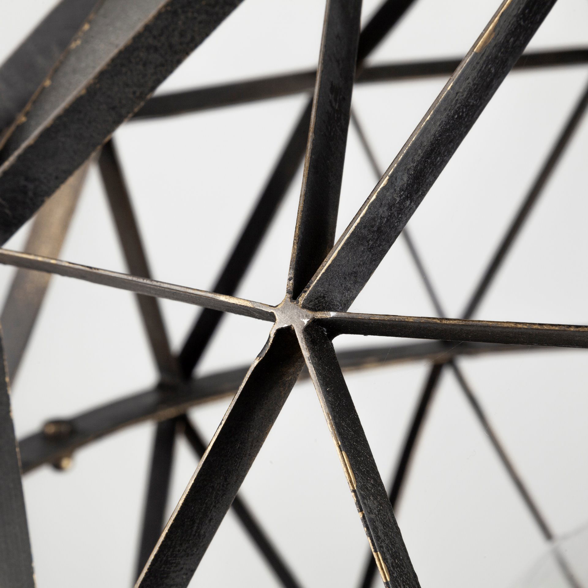 Dyson I 18x18 Black Metal Triangular Orb Pendant Light large image 