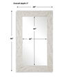 Quarry Rectangle Stone Veneer Mirror, by Uttermost, 28" width x 48" height x 3" depth thumbnail 3
