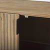 Terra Light Brown Wood Fluted Sideboard, Sideboards & Buffet by Mercana, 72" length x 19" width x 32" height thumbnail 13