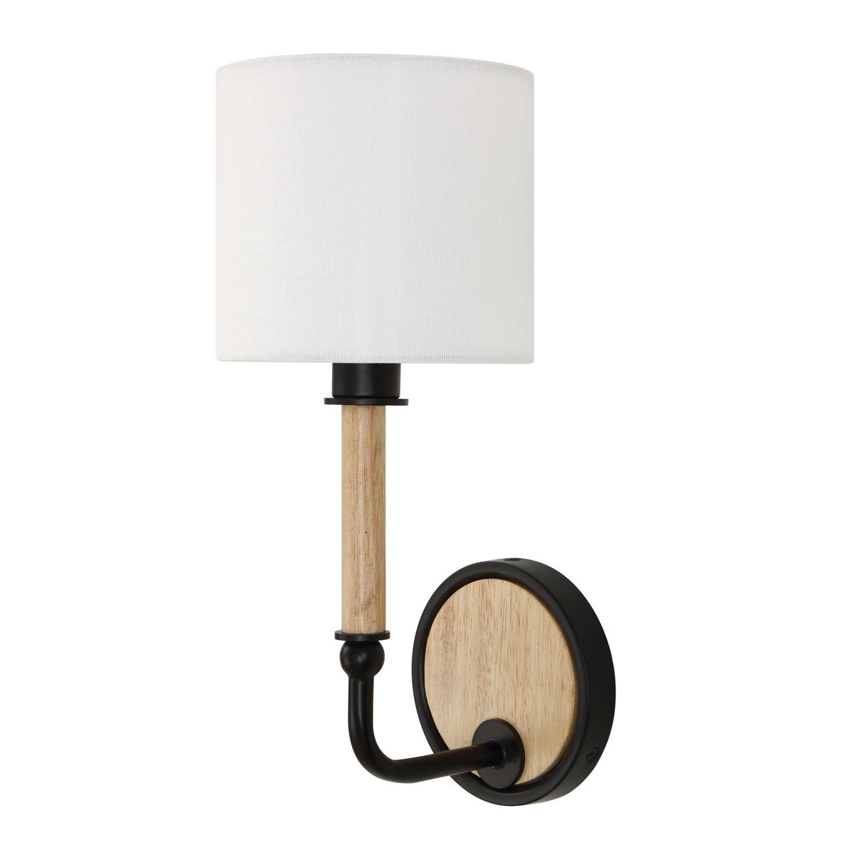 Franconia 1 Light Wooden Sconce, by Uttermost, 5.5" width x 12" height x 5.5" diameter x 6.87" depth View 3