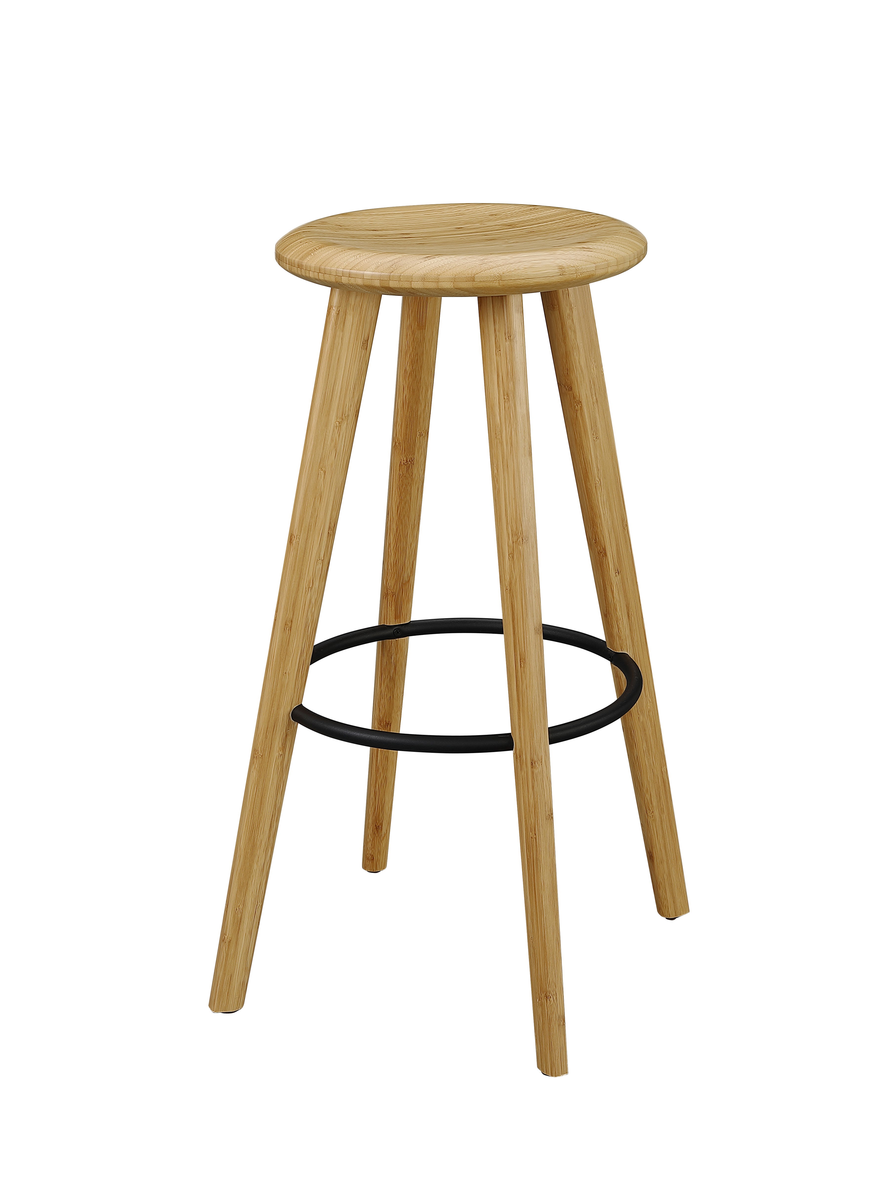 Mimosa Bar Height Stool, Caramelized, (Set of 2), Counter & Bar Stool by Greenington, 21" length x 21" width x 30" height View 4