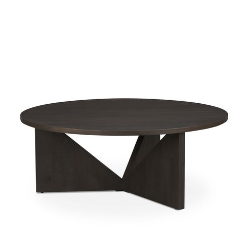 Tarro Brown Wood with Triangle Legs Coffee Table