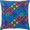 Global Brights Accent Pillow, Decorative Pillow by Surya, 18" length x 18" width thumbnail