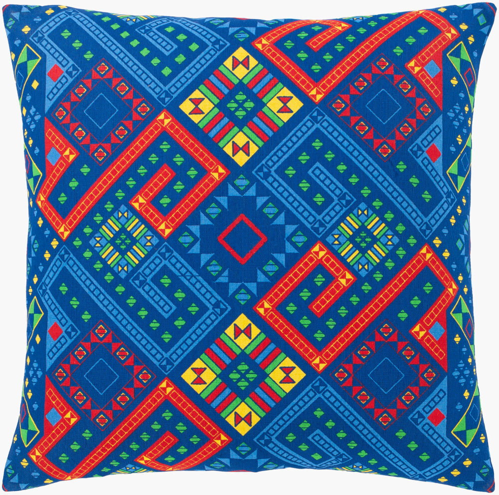 Global Brights Accent Pillow, Decorative Pillow by Surya, 18" length x 18" width