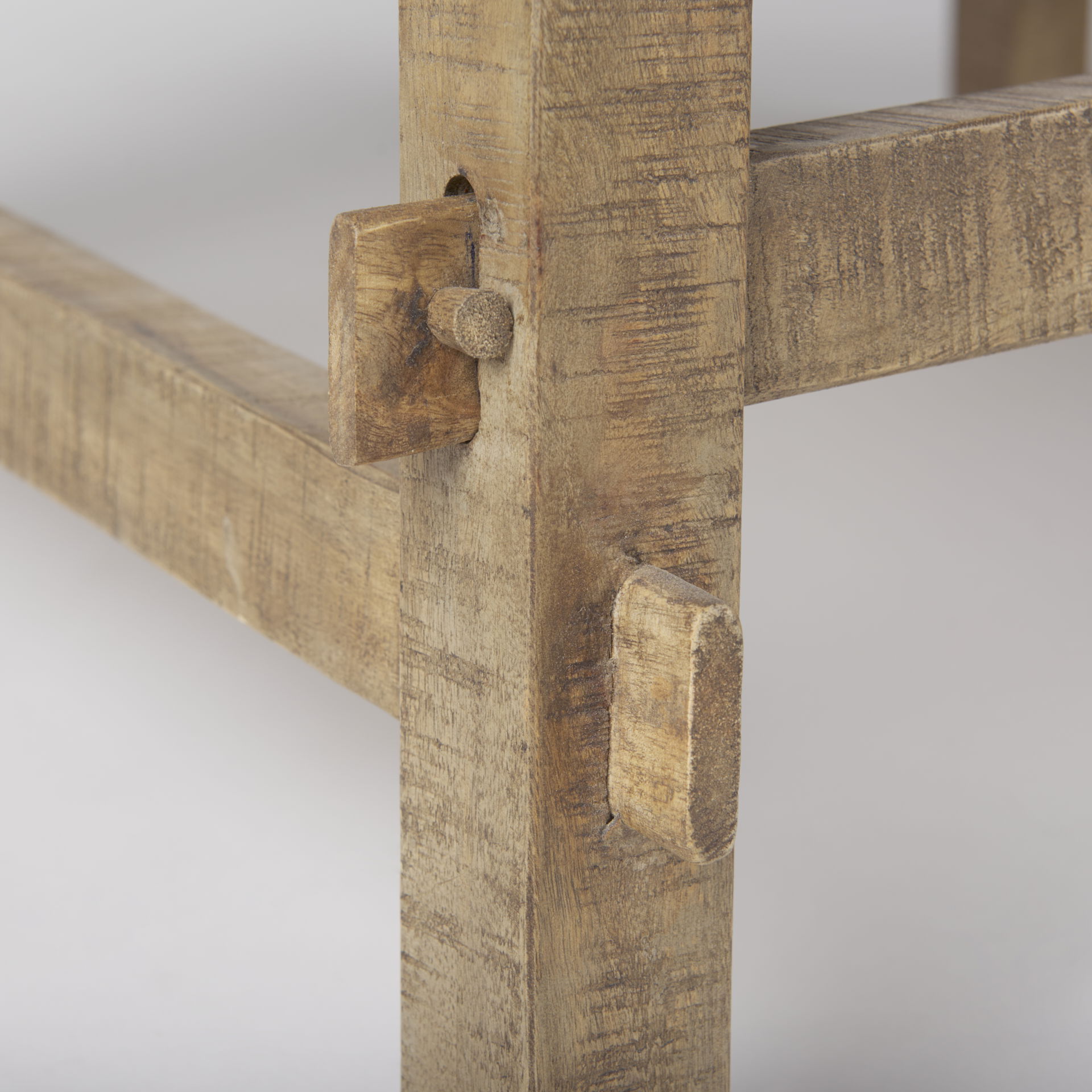 Rosie   Round Medium Brown Wood Coffee Table, by Mercana, 36" length x 36" width x 16" height View 8