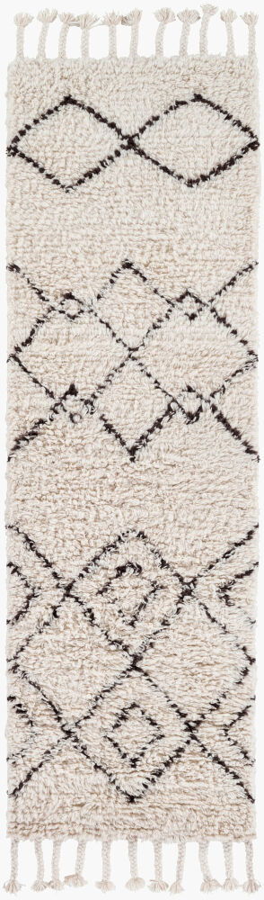Sherpa Handmade Rug, by Surya, 8' length x 2'6" width