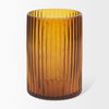 Dawn Short Amber Glass Vase thumbnail 2