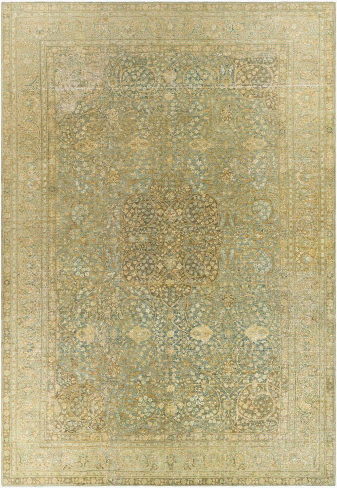 Antique One of a Kind Handmade Rug, by Surya, 11'9" length x 8'1" width