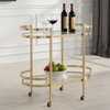 Isabelle Gold Bar Cart, by Uttermost, 2'9.5" width x 2'8" height x 1'5.75" depth thumbnail 4