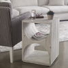 Hans White Side Table, Furniture by Uttermost, 18" width x 25" height x 18" depth thumbnail 2