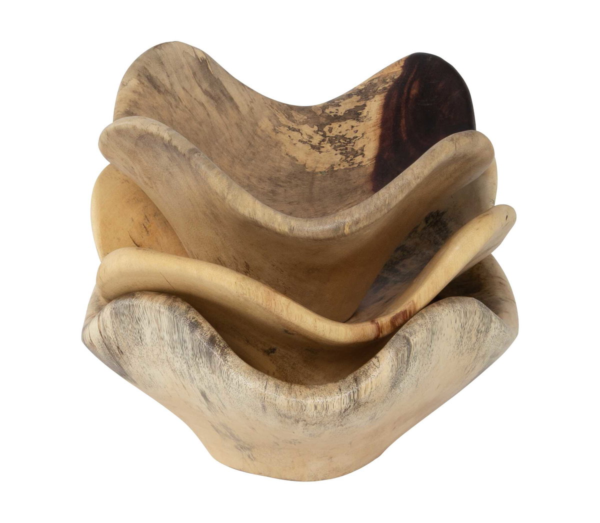 Tamarine Wood Wall Art Set/3, Sculptural Wall Art by Uttermost, 10" width x 10" height x 4.3" depth View 8