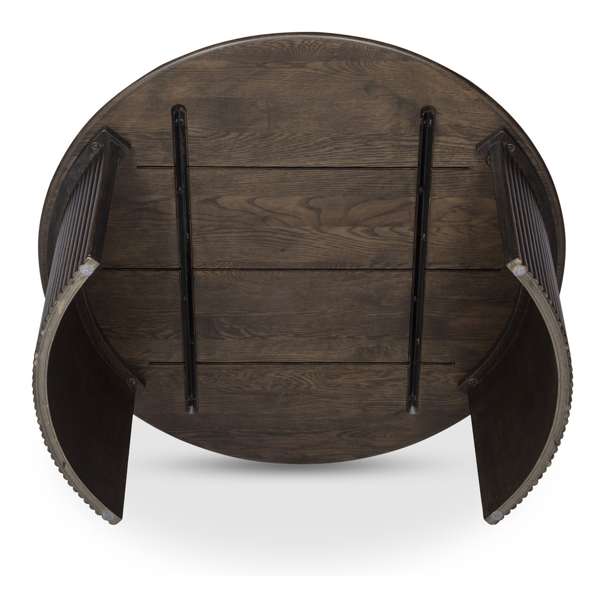 Penny Large Coffee Table Dark Brown, by Moe's Home, 39" width x 15.75" height x 39" depth View 6