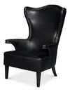 Drake Distilled Leather Chair, Black thumbnail 0