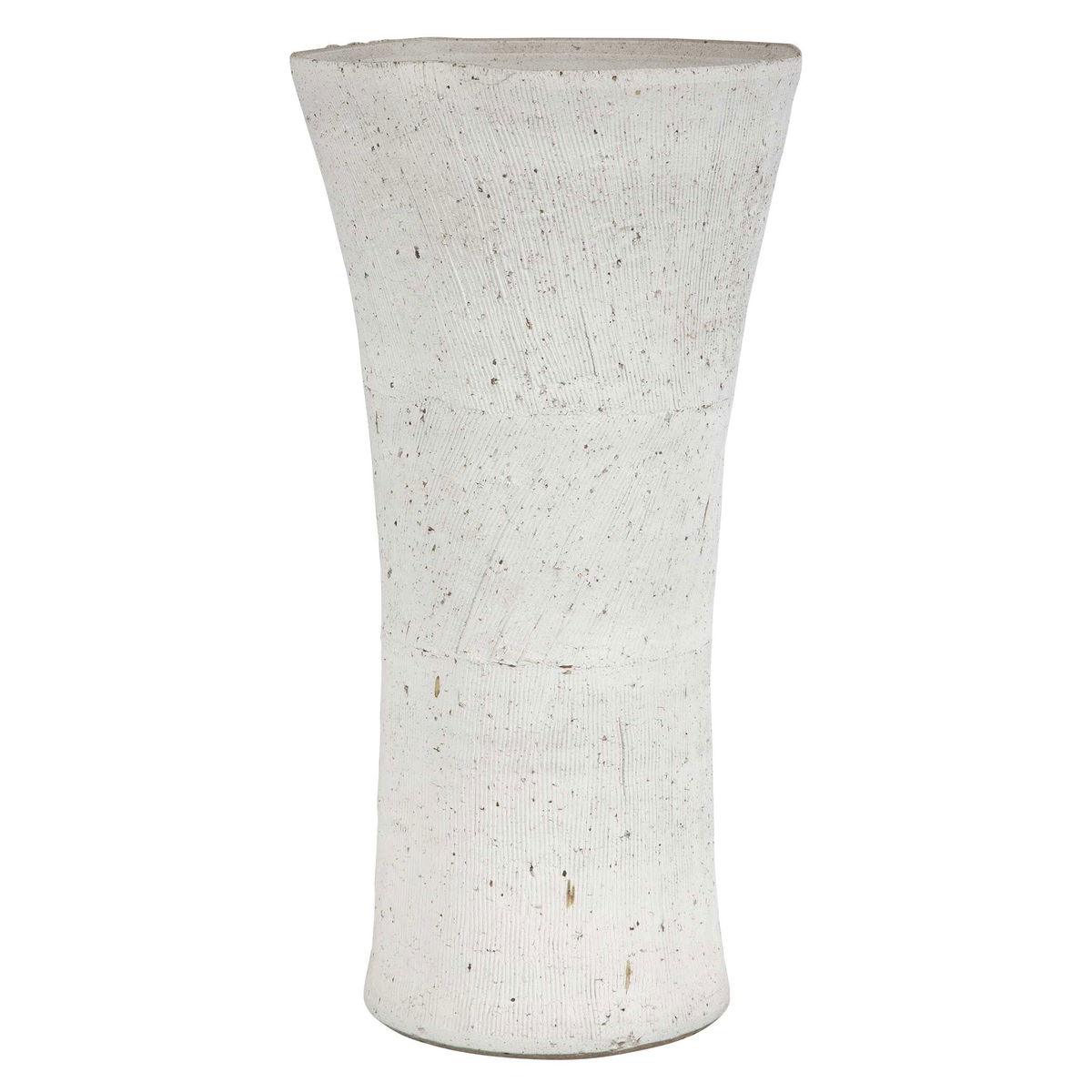 Floreana Tall White Vase, by Uttermost, 8" width x 15.5" height x 8" depth View 4