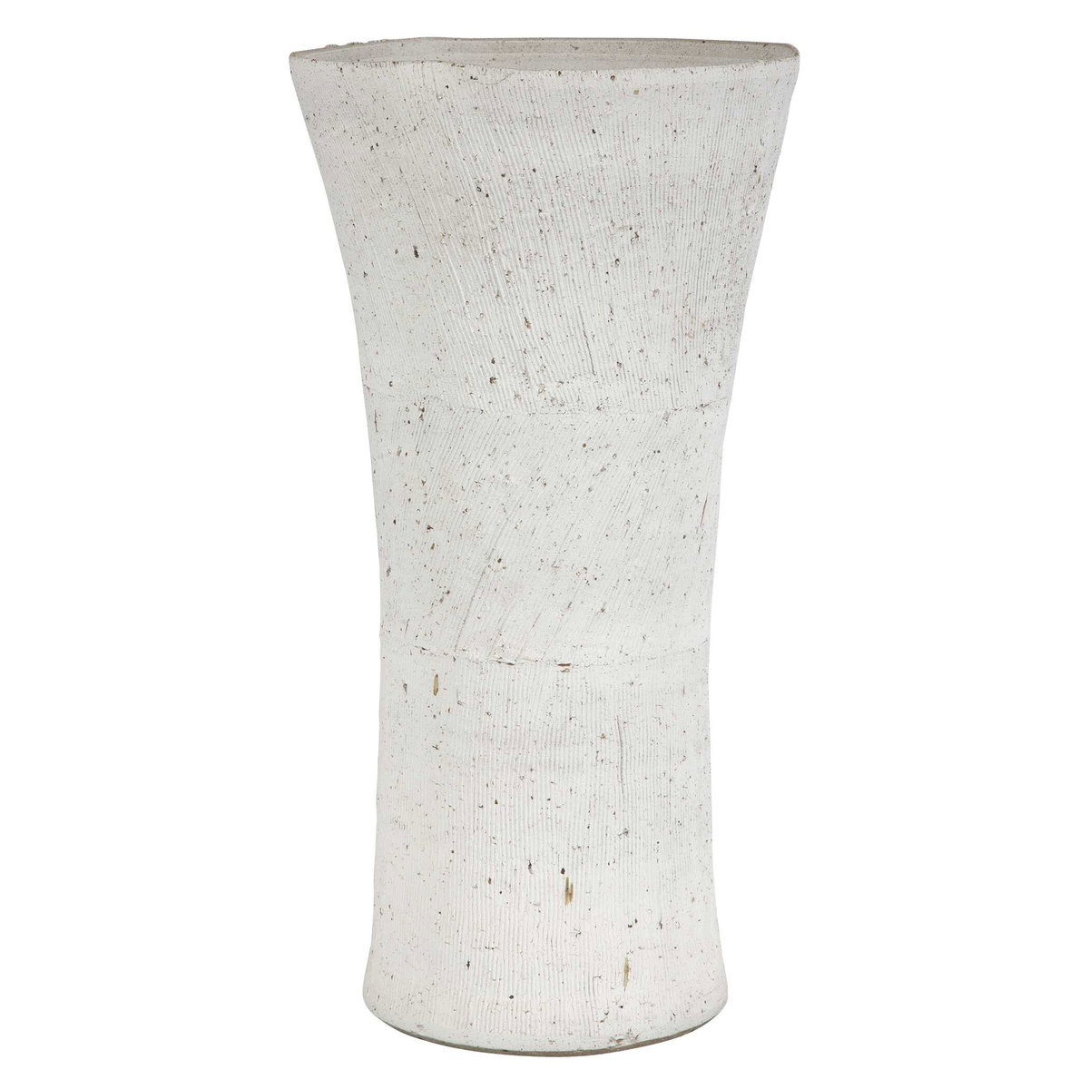 Floreana Tall White Vase, by Uttermost, 8" width x 15.5" height x 8" depth View 4