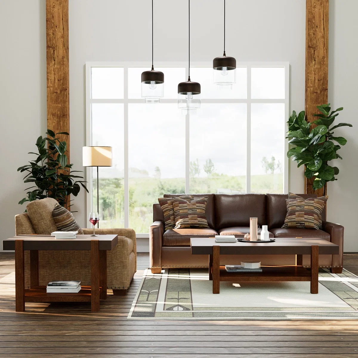 Durant Chair-and-a-Half, Accent Chair by Stickley, 165.5" width x 37" height x 67.5" depth View 3