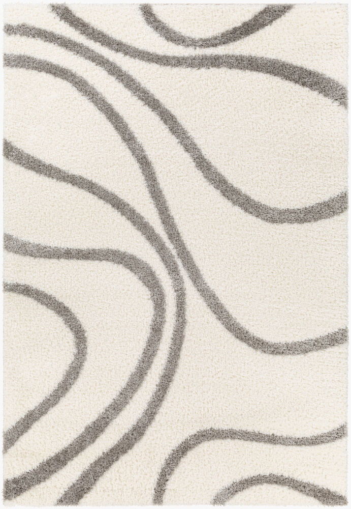 Cloudy Shag Machine Woven Rug, by Surya, 1'3.75" length x 1'3.75" width