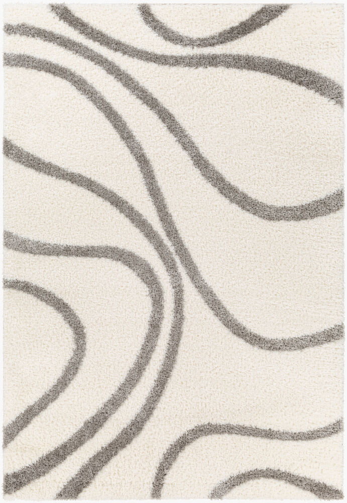 Cloudy Shag Machine Woven Rug, by Surya, 6'11.86" length x 5'2.99" width