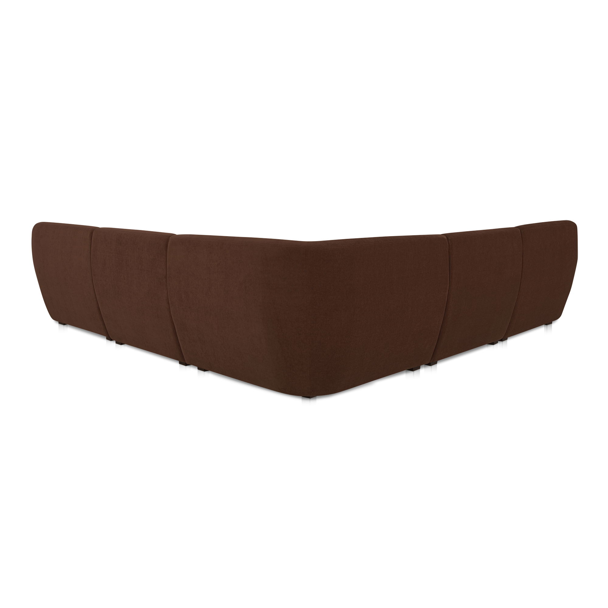 Amelia Classic L-shaped Modular Left Sectional Chestnut large image 