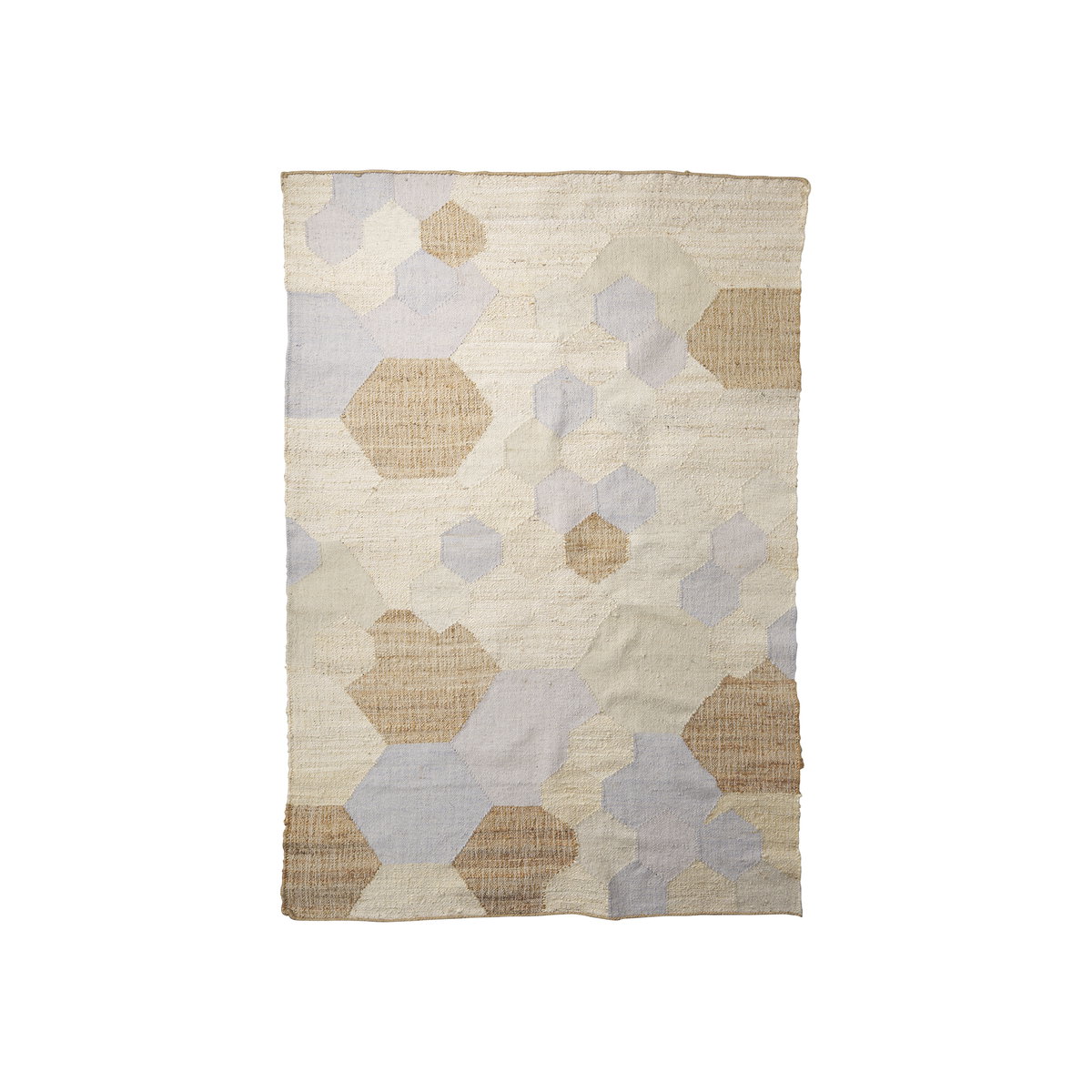 Mayson 8x10 Cream Multi-Colored Honeycomb Pattern Area Rug, by Mercana, 10' length x 8' width x 0.98" height