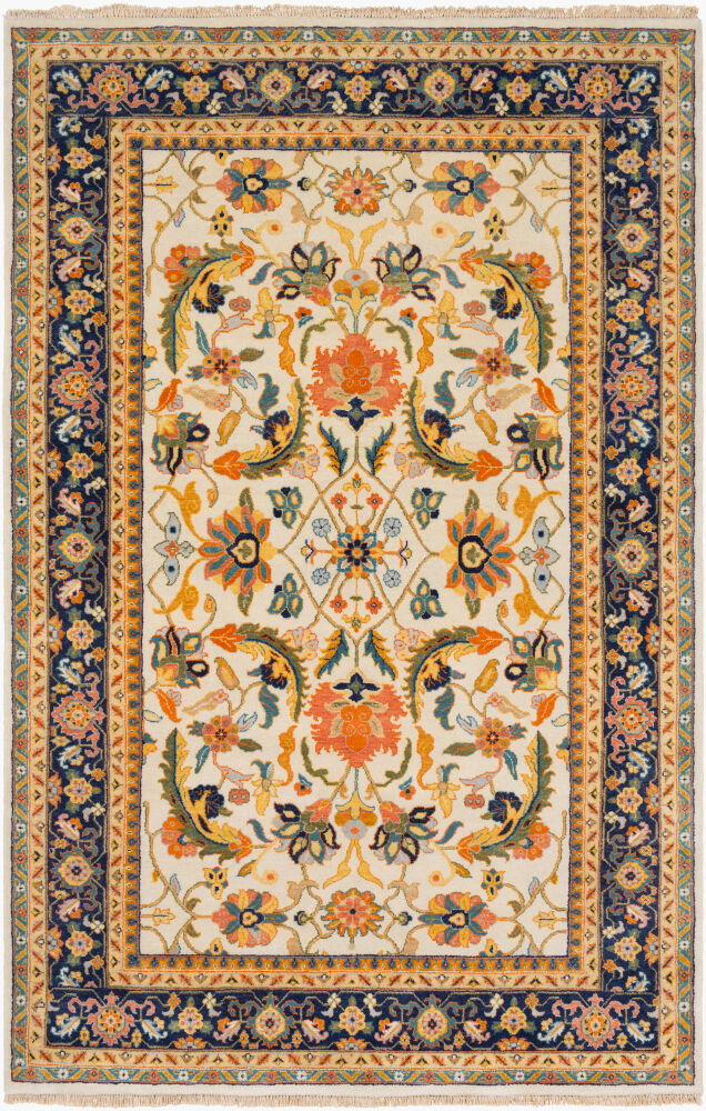 Taj Mahal Handmade Rug, by Surya, 1'6" length x 1'6" width